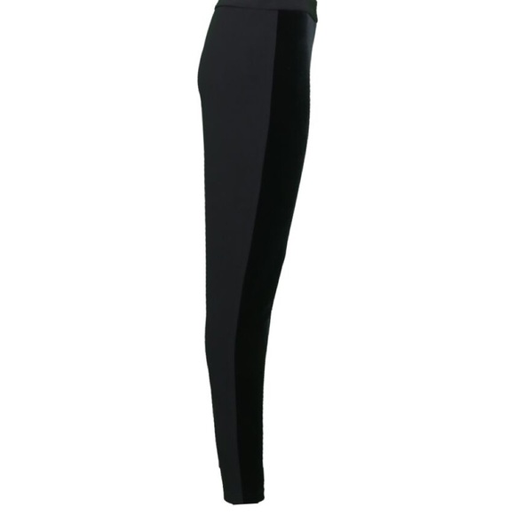 Joseph Ribkoff Black Velvet High Waist Pants - Picture 2 of 7